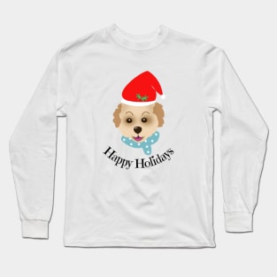 Happy Holidays dog lovers Long Sleeve T-Shirt